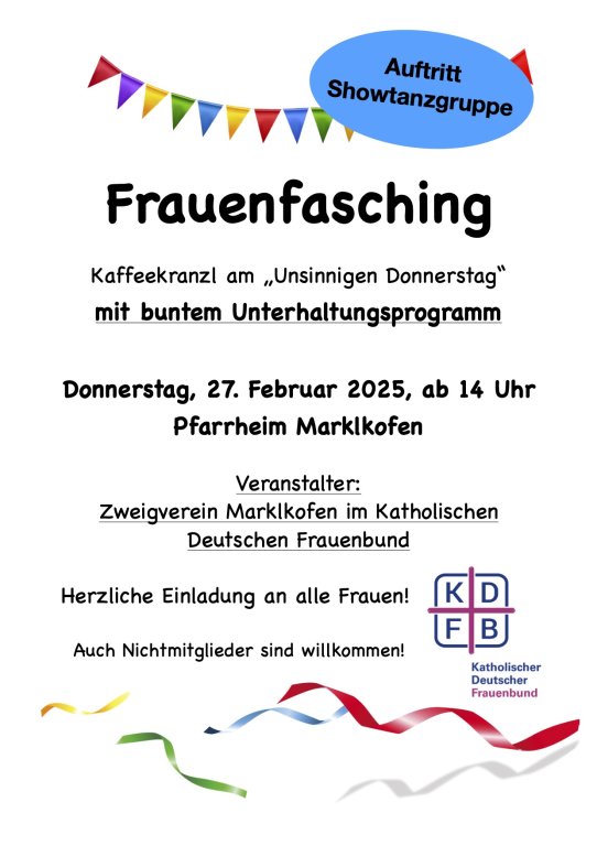 frauenfasching25 plakat