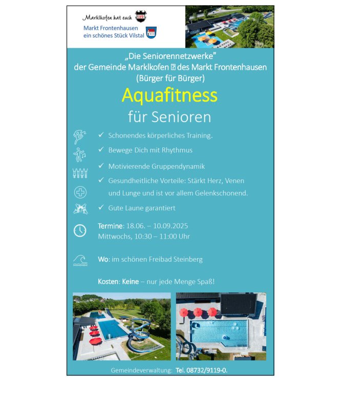 Aquafit für Senioren
