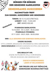 Flyer Musiknachmittage