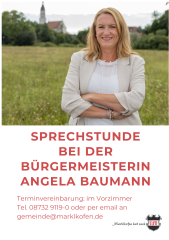Sprechstunde Bürgermeisterin